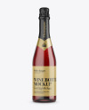 Dark Red Champagne Bottle HQ Mockup - Front View