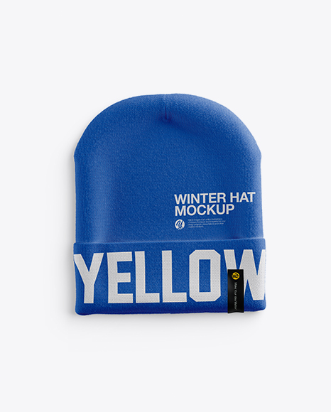 Beanie Hat Mockup - Top View