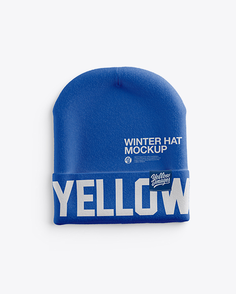 Beanie Hat Mockup - Top View