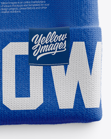 Beanie Hat Mockup - Top View