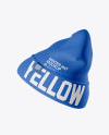 Beanie Hat Mockup - Side View