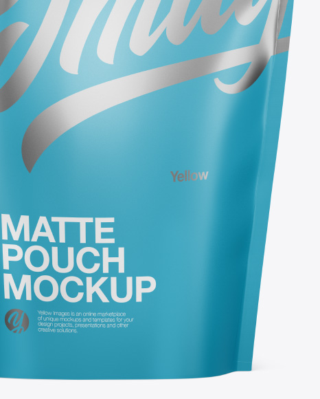 Matte Stand Up Pouch Mockup - Front View