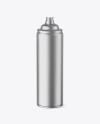 Opened Matte Metallic Spray Bottle Mockup