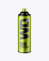 Opened Matte Metallic Spray Bottle Mockup