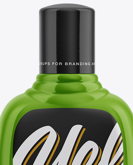 Shampoo Glossy Bottle Mockup