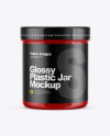 Glossy Jar Mockup - Front View Glossy Jar Mockup - Front View
