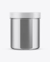 Metallic Jar Mockup - Front View