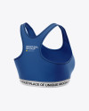 Women's Sports Bra Mockup - Back Half Side View