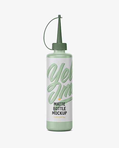 Matte Plastic Bottle Mockup