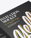 A5 Invitation Brochure Mockup