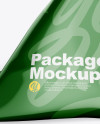 Triangular Package Mockup - Front View (High-Angle Shot)