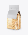 Spighe Pasta with Paper Label Mockup - Half Side View