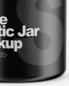 Matte Jar Mockup - Front View (High-Angle Shot)