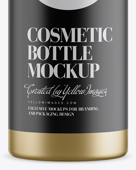 Metallic Spray Bottle Mockup - Front View