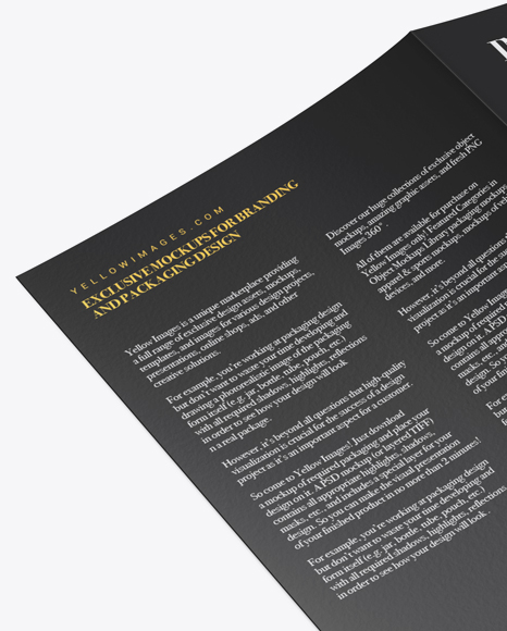 A5 Invitation Brochure Mockup