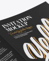 A5 Invitation Brochure Mockup