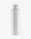 Glossy Spray Bottle Mockup - Half Side View (High-Angle Shot)