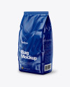 Glossy Bag Mockup - Half Side View