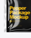 Black Pepper Package Mockup - Top View