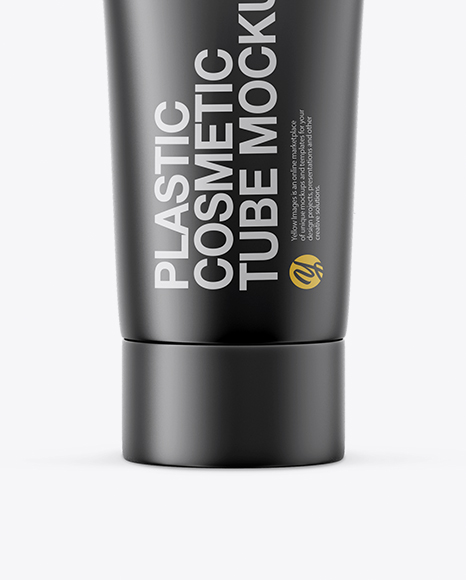 Matte Plastic Cosmetic Tube Mockup