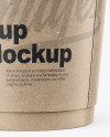 Kraft Cup Mockup - Front View