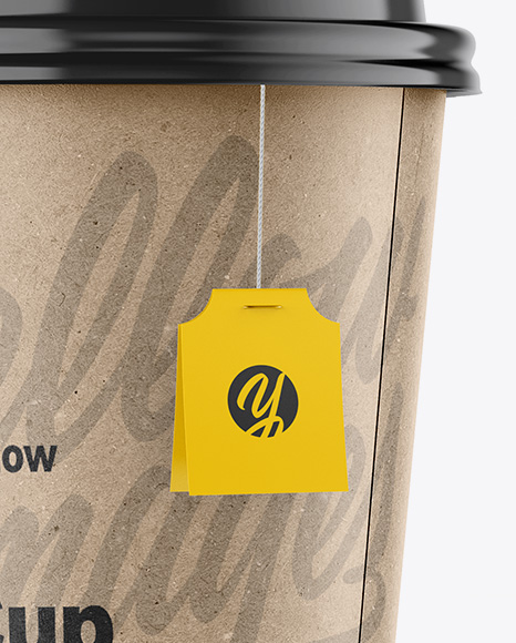 Kraft Cup Mockup - Front View