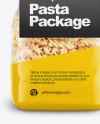 Fusilli Pasta with Label Mockup - Front View