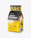 Fusilli Pasta with Label Mockup - Half Side View