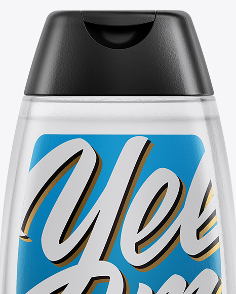 Clear Shampoo Bottle Mockup