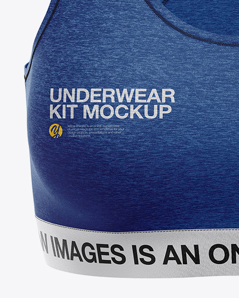 Melange Women`s Underwear Kit Mockup - Front View - Free Download