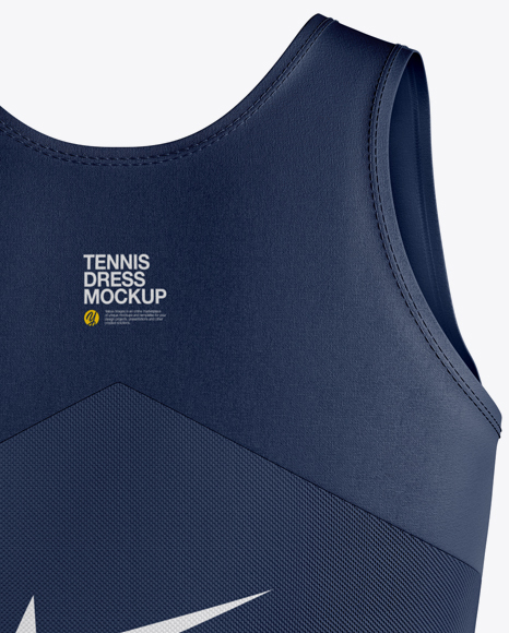 Women’s Tennis Dress Mockup - Back View