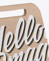 Kraft Cup Carrier Mockup