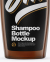 Amber Shampoo Bottle Mockup