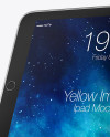 Horizontal iPad Mockup - Half Side View