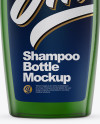 Green Shampoo Bottle Mockup