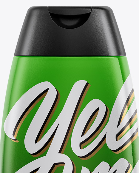 Shampoo Glossy Bottle Mockup