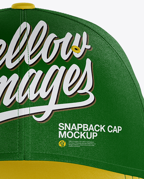 Snapback Cap Mockup - Front View