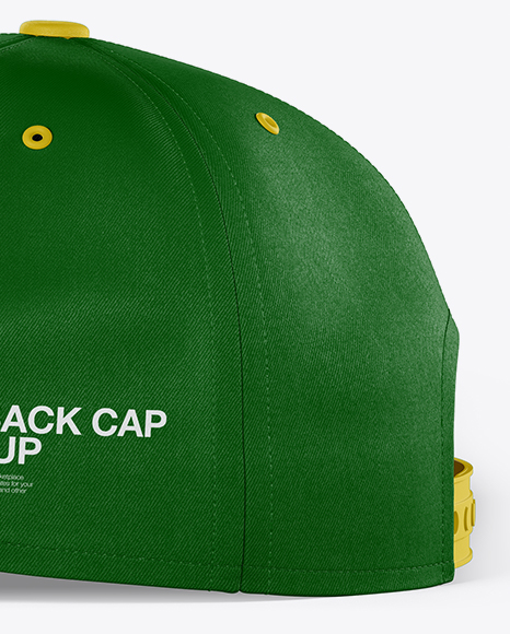 Snapback Cap Mockup - Side View