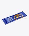 Matte Snack Bar Mockup - Half Side View (High-Angle Shot)