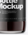 Clear Glass Bottle With Brown Ale Mockup