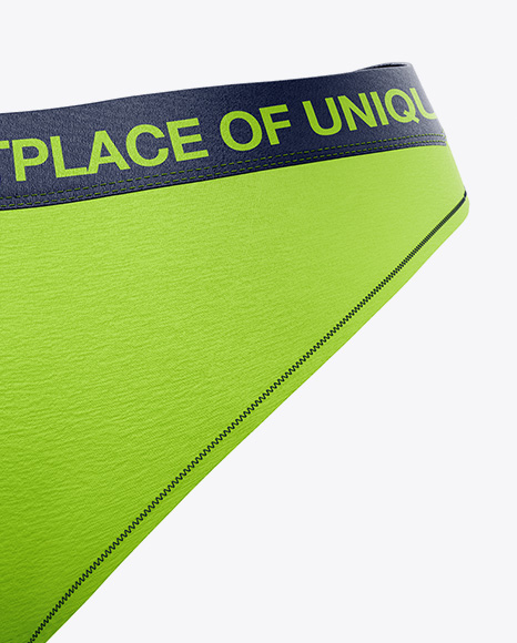 Women`s Underwear Kit Mockup - Back View