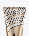 Glossy Metallic Cosmetic Tube Mockup