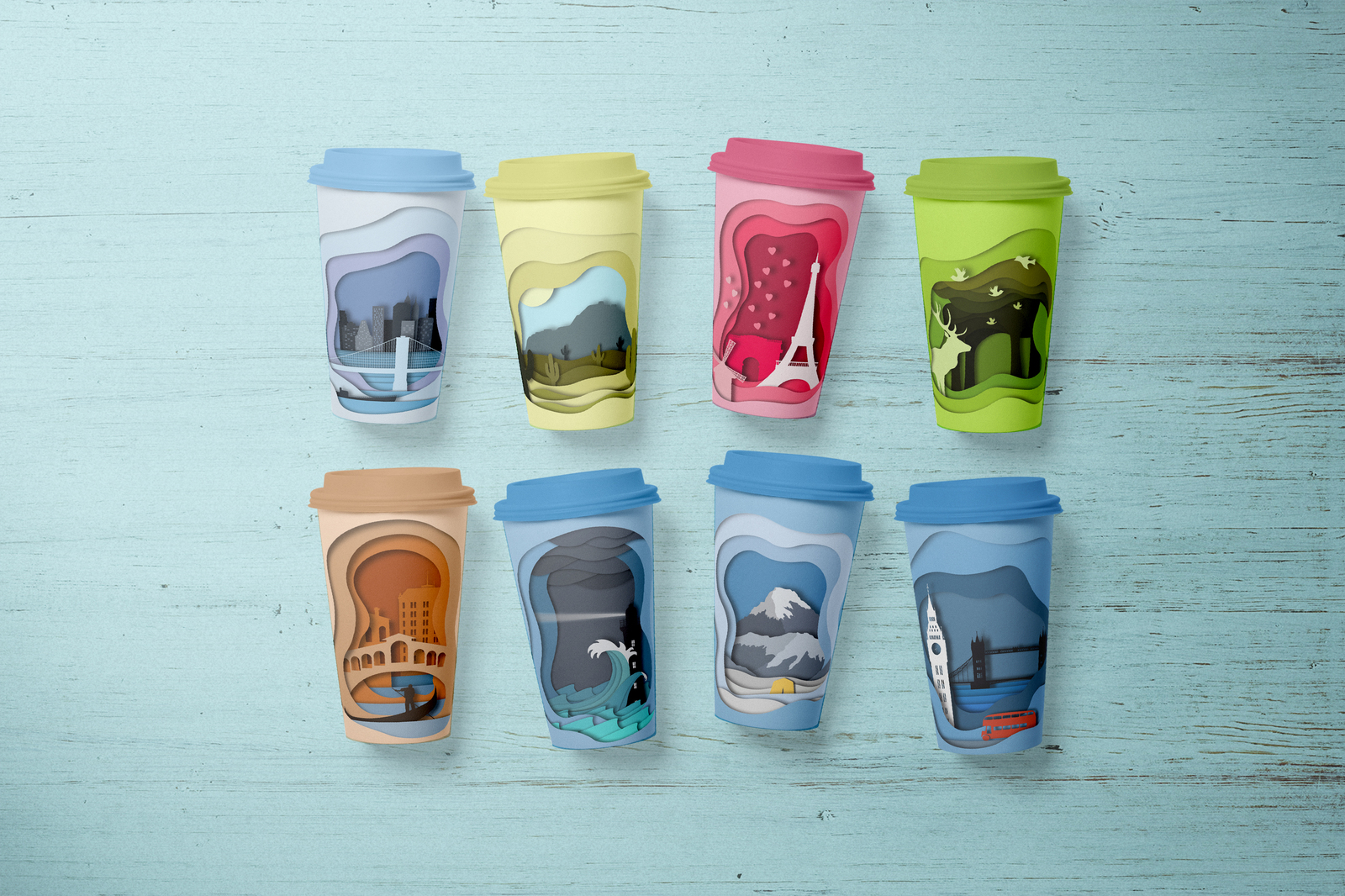 Paper Cut Landscapes Paper Cut Landscapes