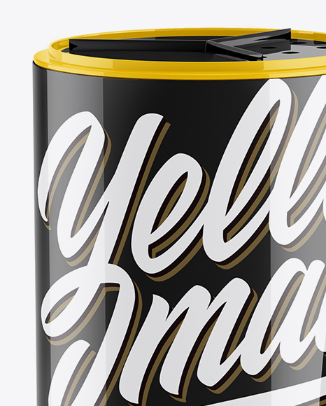 Two Glossy Spice Cans Mockup