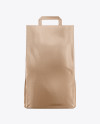 Kraft Food Bag Mockup - Front View