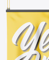 Glossy Banner Mockup - Front View