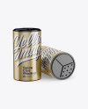 Two Metallic Spice Cans Mockup