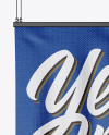 Textured Banner Mockup - Front View