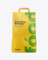 Glossy Food Bag Mockup - Front View