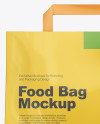 Glossy Food Bag Mockup - Front View